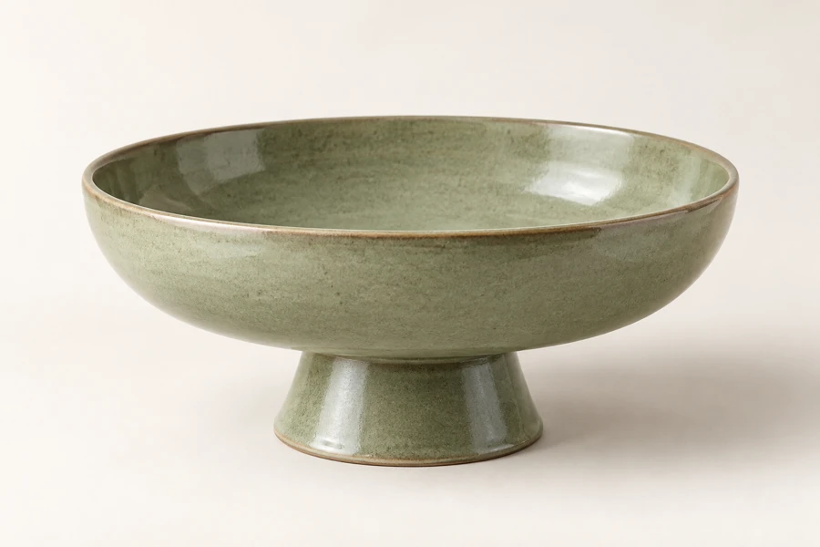 Sunday Pedestal Bowl in Sage